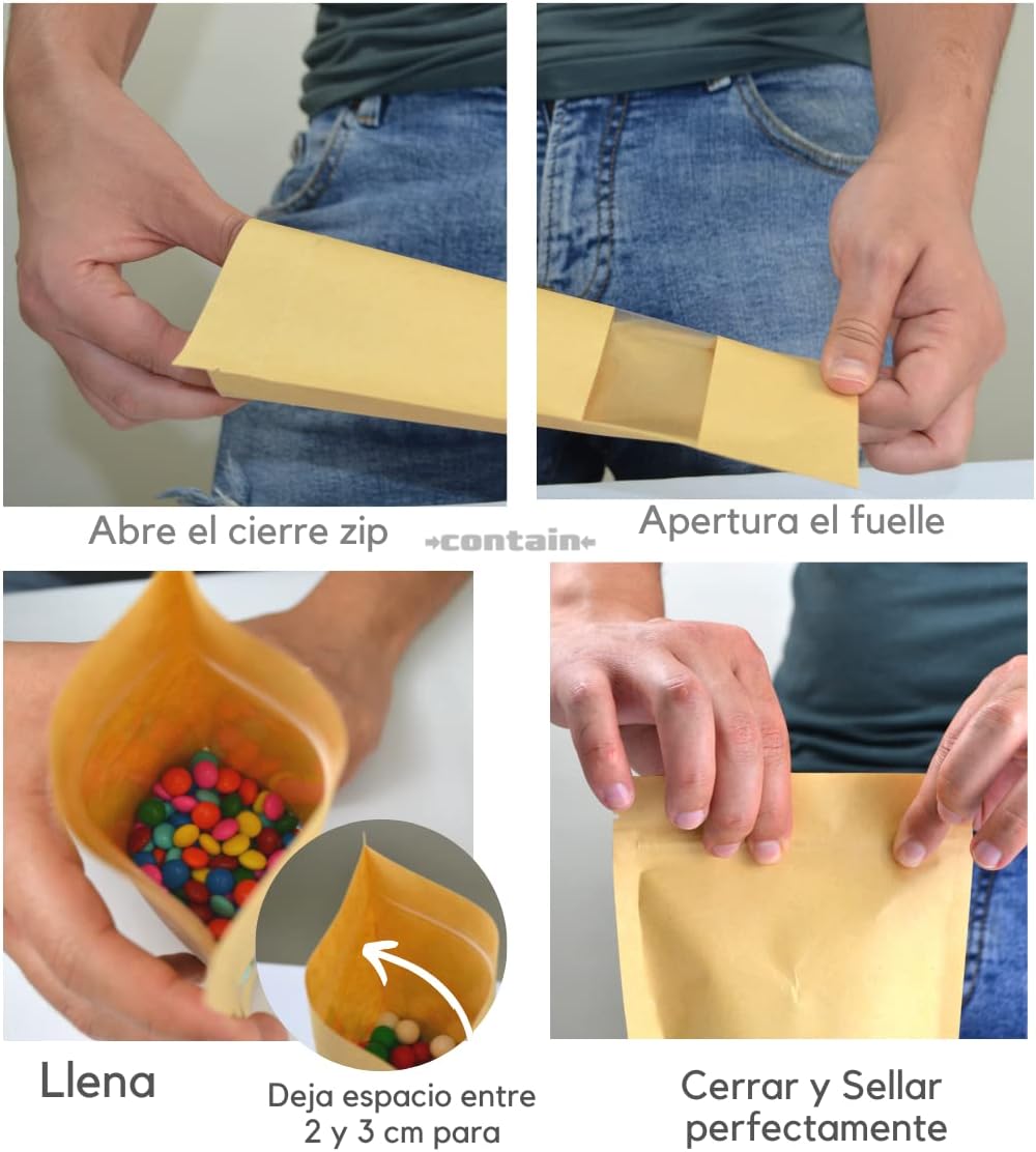 Sobre Bilaminado Kraft orgánico con ventana