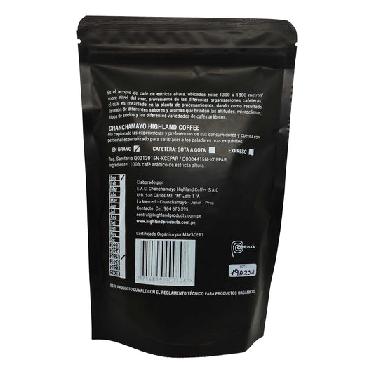 Copia de Café CHERRY COFFEE x250 gr Chanchamayo Highland Coffee