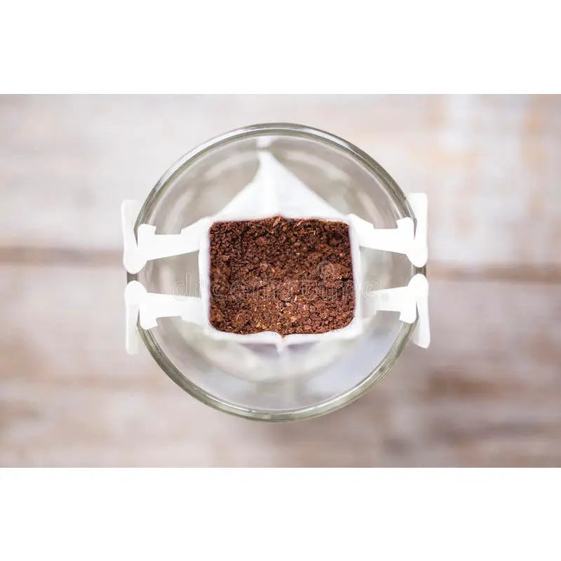 Filtrante con asa blanca para café tipo gota a gota La Semillita Peruana