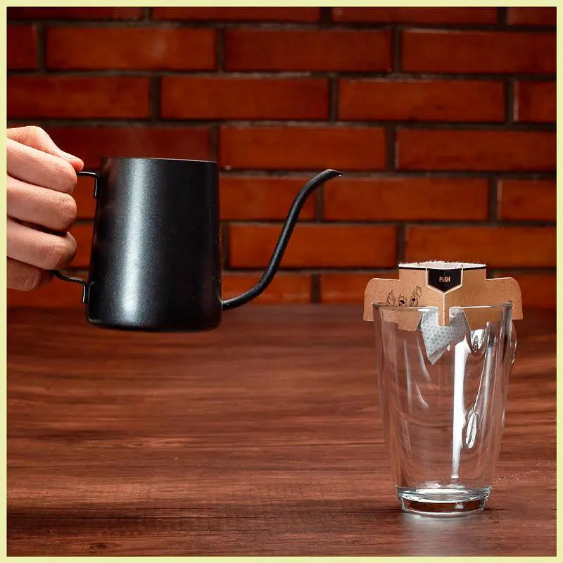 Filtrante con asa kraft para café, tipo expresso La Semillita Peruana