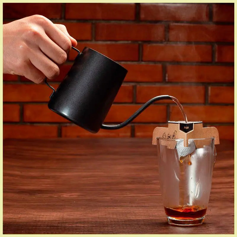 Filtrante con asa kraft para café, tipo expresso La Semillita Peruana