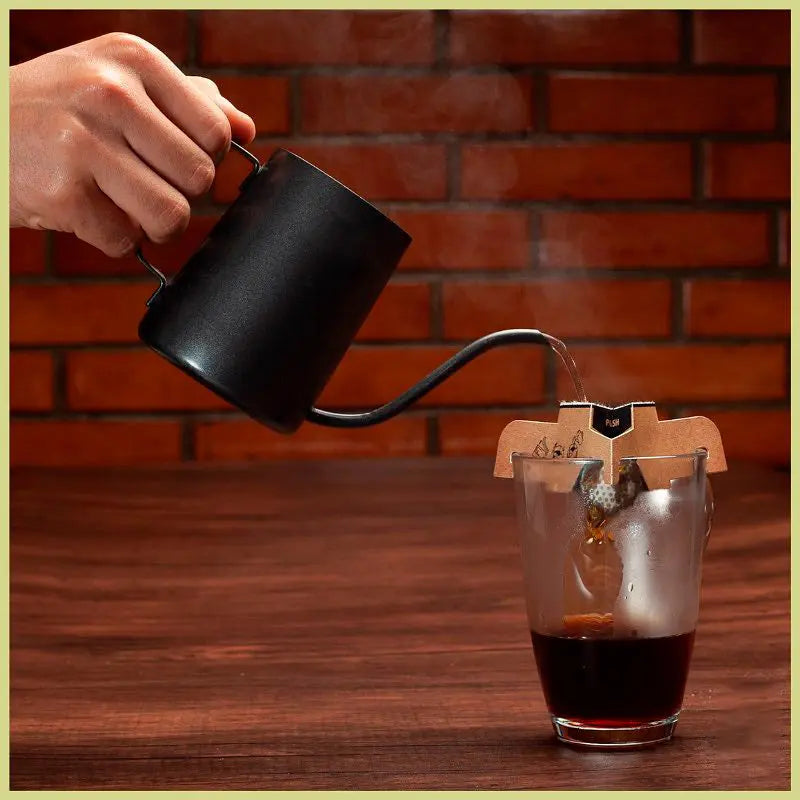 Filtrante con asa kraft para café, tipo expresso La Semillita Peruana