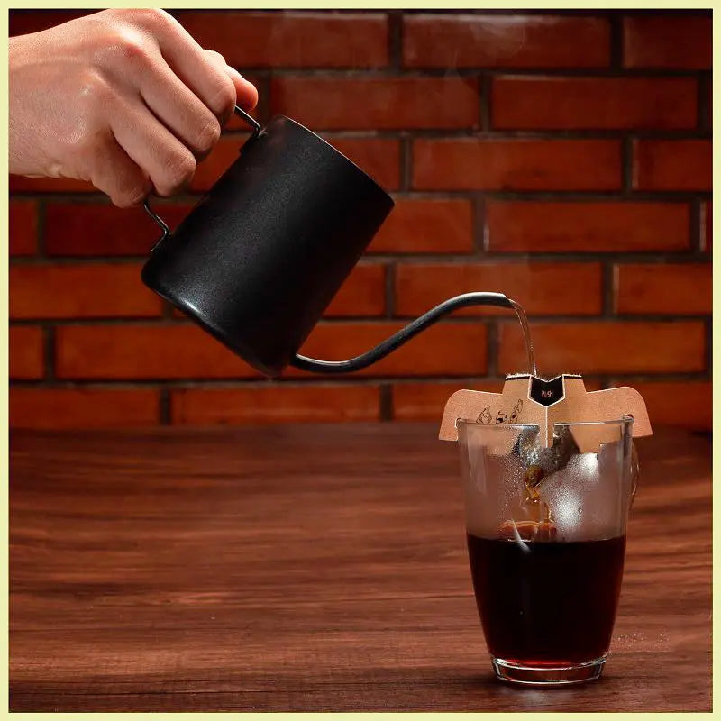 Filtrante con asa kraft para café, tipo expresso La Semillita Peruana