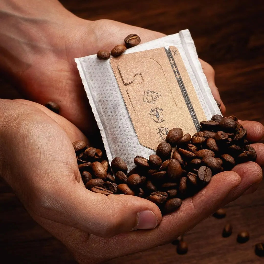 Filtrante con asa kraft para café, tipo expresso La Semillita Peruana