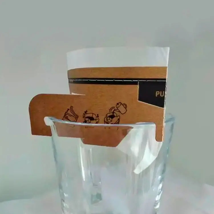 Filtrante con asa kraft para café, tipo expresso La Semillita Peruana