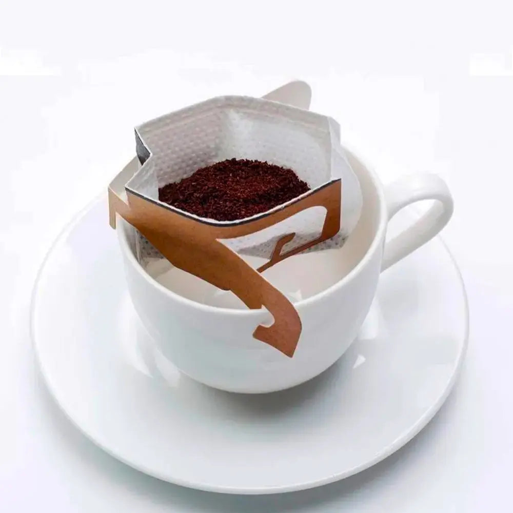 Filtrante con asa kraft para café, tipo expresso La Semillita Peruana