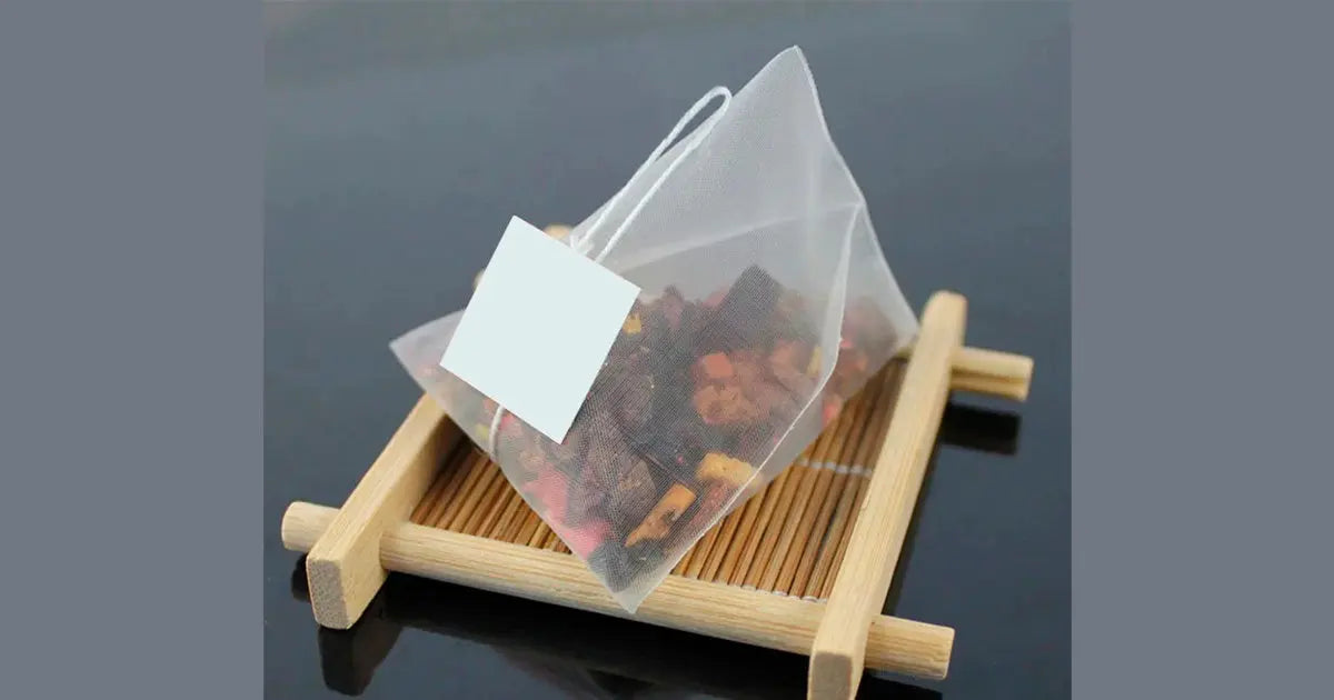 Filtrante nylon "Pirámide" etiqueta blanca La Semillita Peruana