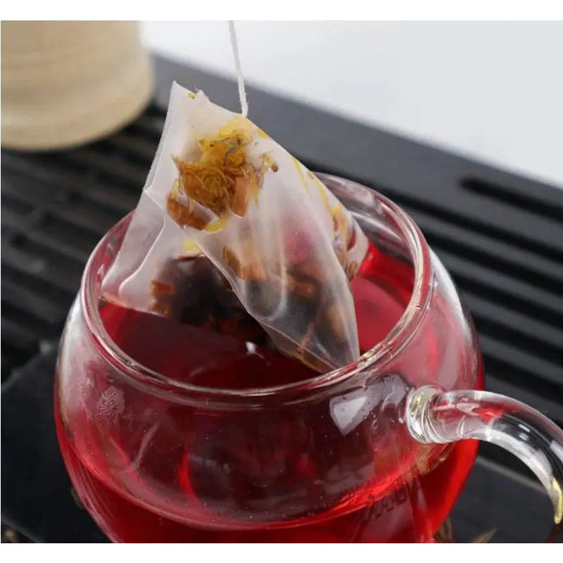 Filtrante nylon "Pirámide" etiqueta blanca La Semillita Peruana