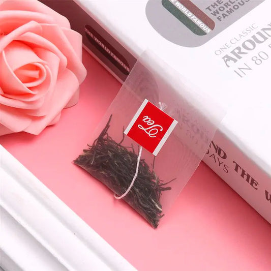 Filtrante nylon etiqueta Tea La Semillita Peruana