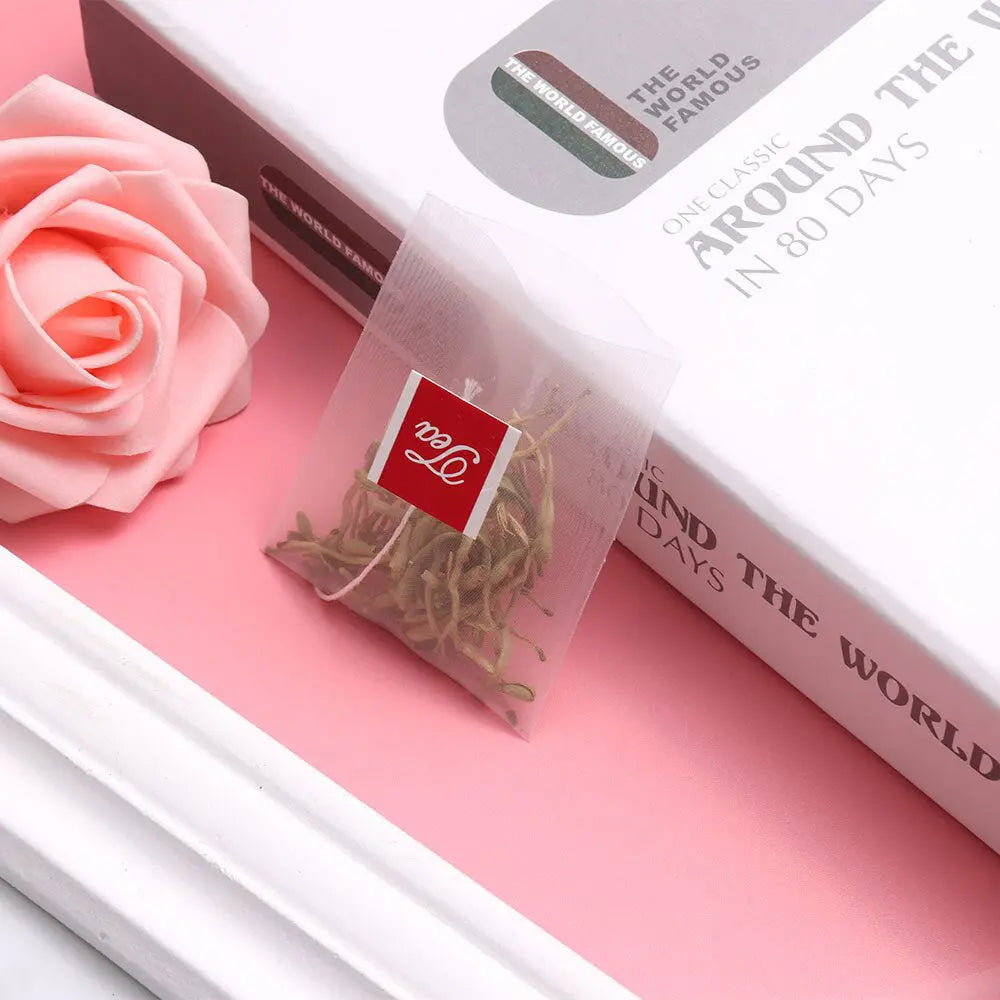 Filtrante nylon etiqueta Tea La Semillita Peruana