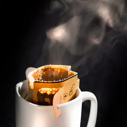 Filtrante con asa kraft para café, tipo expresso La Semillita Peruana
